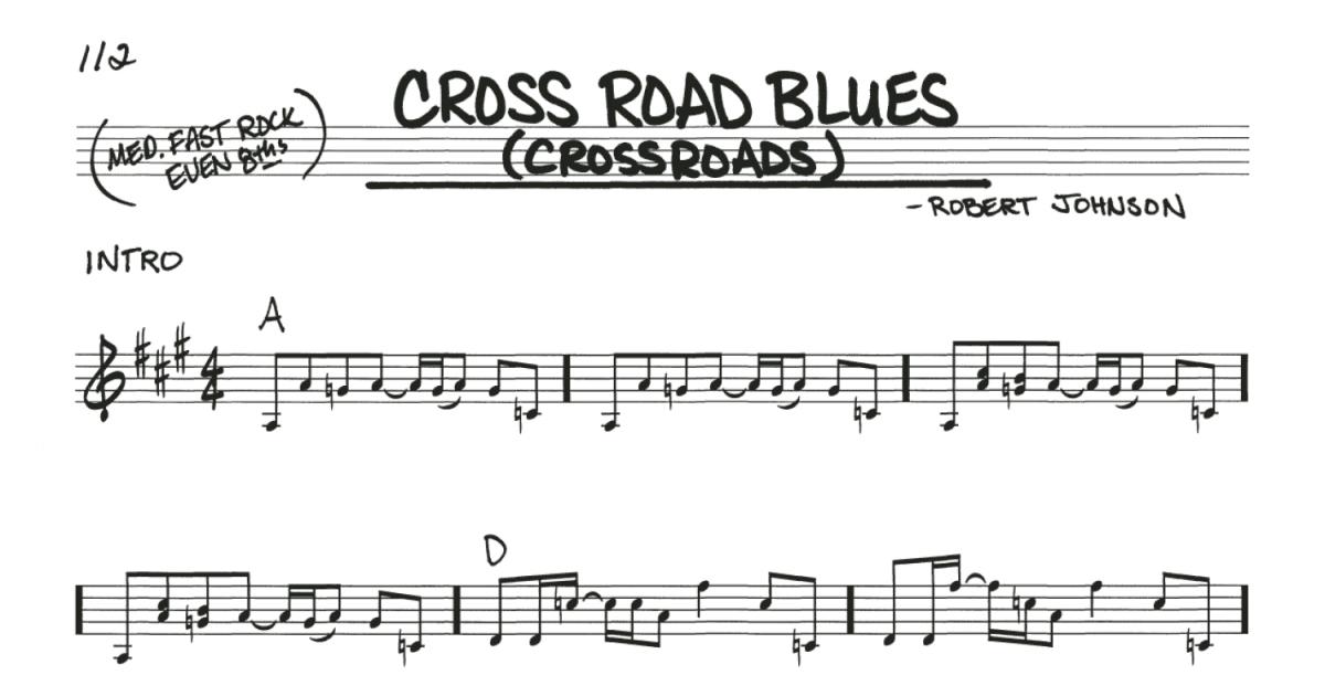 Cross Road Blues (Crossroads) sheet music (real book with lyrics)