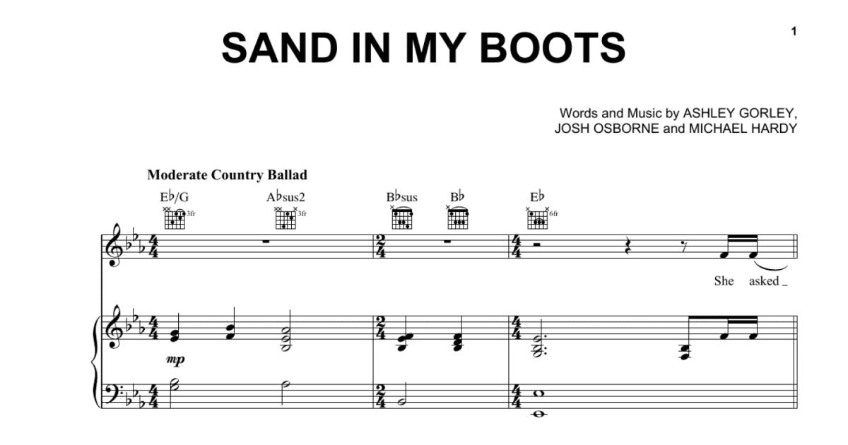 Sand In My Boots - Morgan Wallen - Guitar chords and tabs