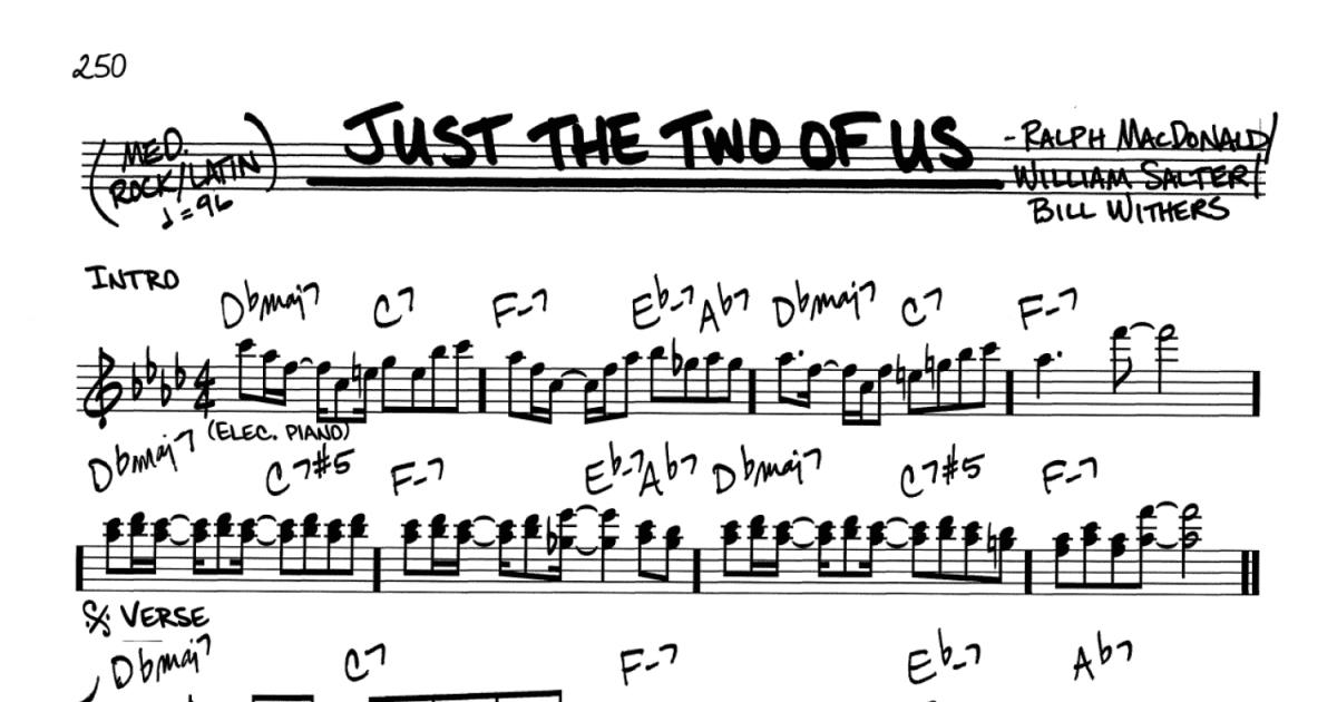 Just The Two Of Us Sheet Music | Grover Washington Jr. feat. Bill Withers |  Real Book – Melody, Lyrics & Chords