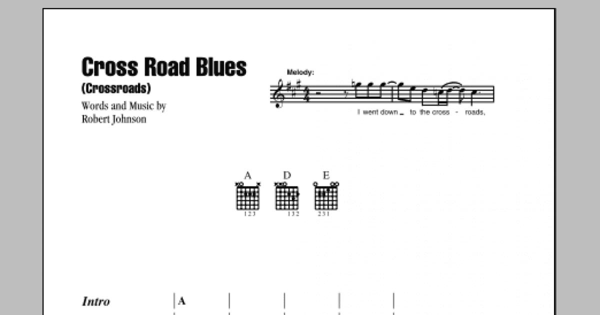 Cross Road Blues (Crossroads) by Robert Johnson - Easy Guitar Tab - Guitar  Instructor
