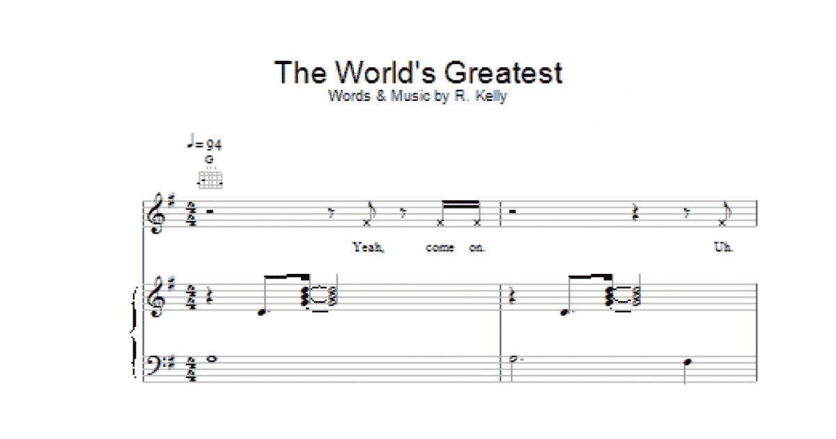 R Kelly 'The World's Greatest' Sheet Music, Chords & Lyrics