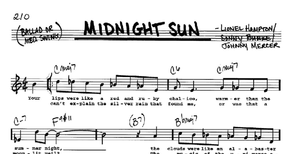Lionel Hampton 'Midnight Sun' Sheet Music & Chords