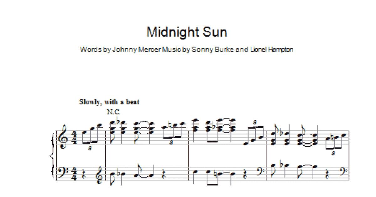 Lionel Hampton: Midnight Sun sheet music for voice, piano or guitar