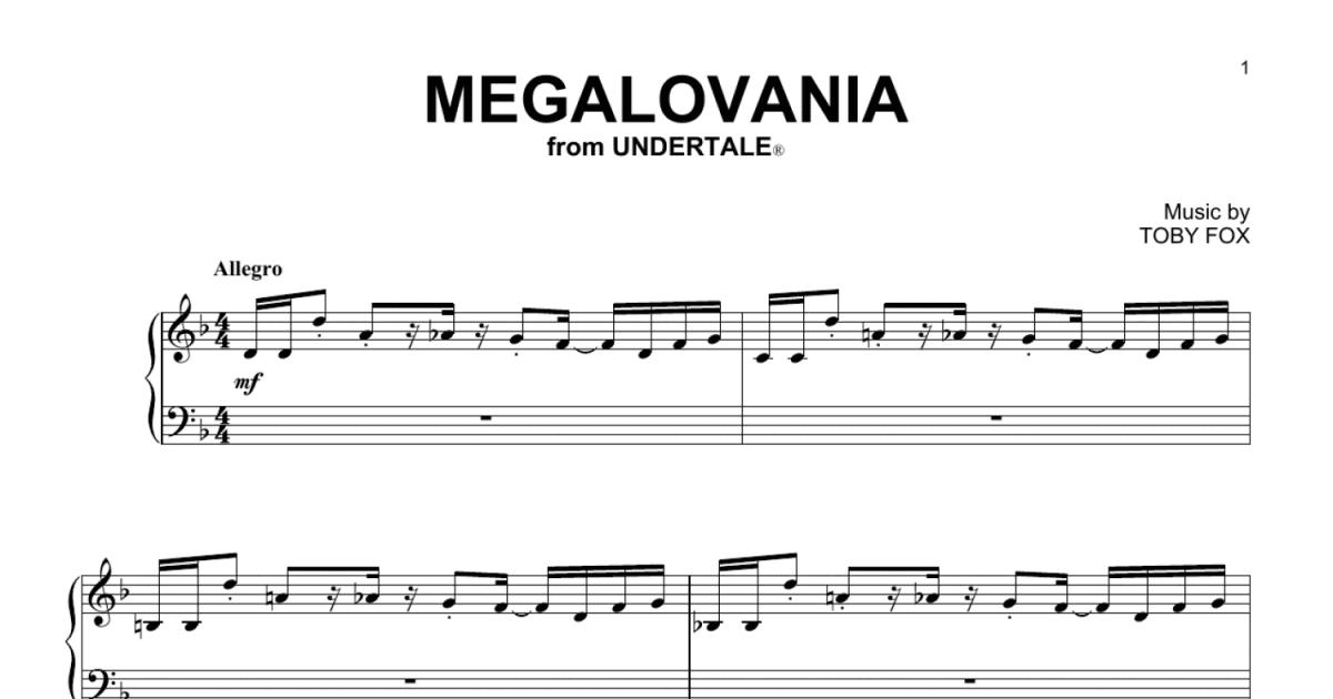 Play Megalovania (Undertale) Music Sheet