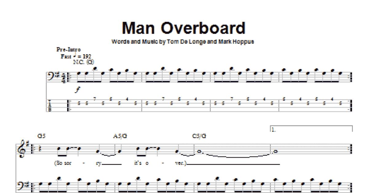 Man Overboard - Bass Tab