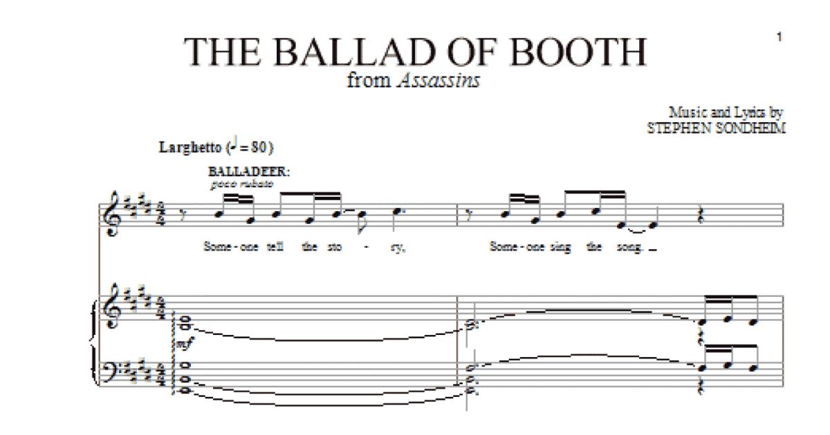 The Ballad Of Booth (Part I) Sheet Music