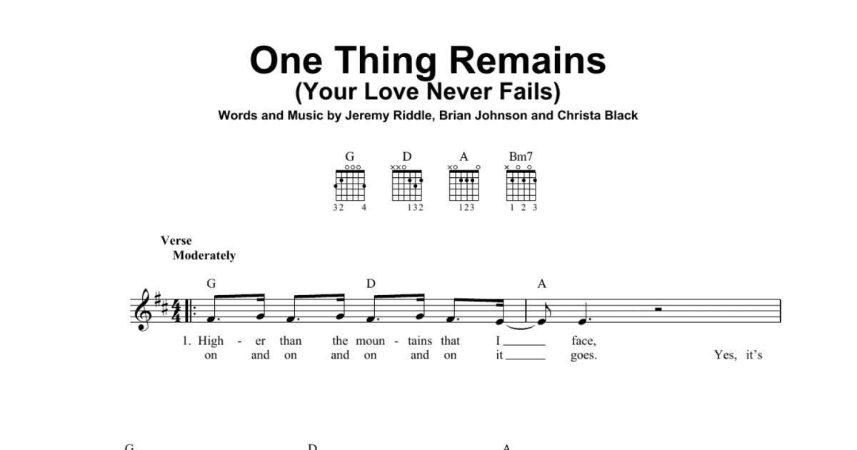 Your Love Never Fails Chords