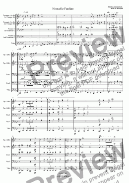 page one of Nouvelle Fanfare