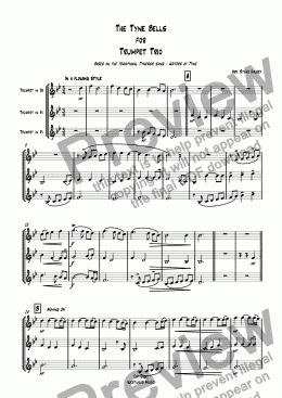 page one of The Tyne Bells for Trumpet Trio