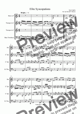 page one of Elite Syncopations