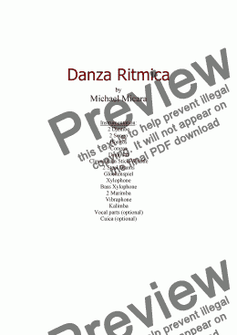 page one of Danza Ritmica