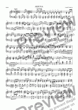 page one of Arjuna 01 Overture