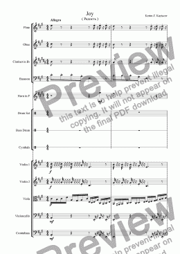 page one of Allegro.Joy.op.10 Kerim Z. Kaytazov.2008.