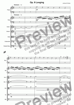 page one of Op. 9 Longing