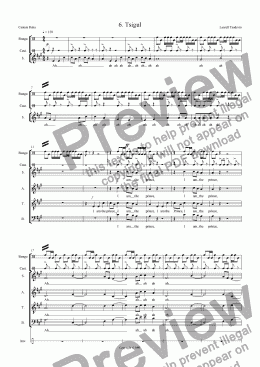page one of Cantata Buka (Orchestrated) 06 Tsigul