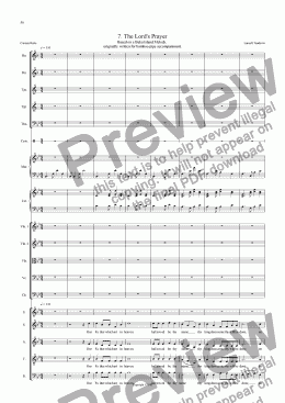 page one of Cantata Buka (Orchestrated) 07 Vaki Kotolana (The Lord's Prayer)