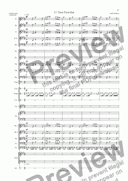 page one of Cantata Buka (Orchestrated) 13 Tave Tave Gia