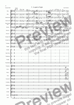 page one of Segaropa (Orchestrated) 05 Spark of LIght