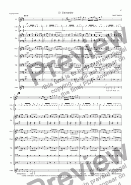 page one of Segaropa (Orchestrated) 10 University