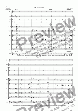 page one of Segaropa (Orchestrated) 18 Sunflower