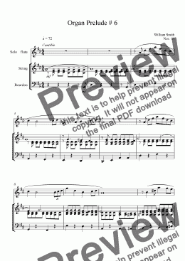 page one of Organ Prelude #6
