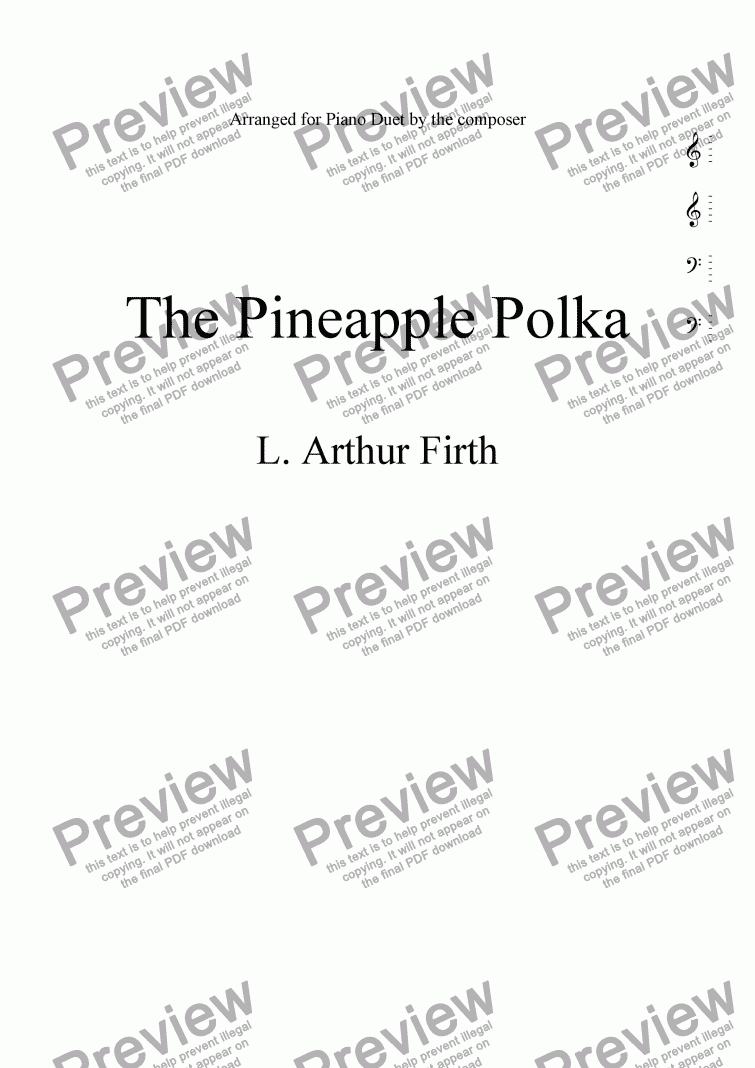 page one of Pineapple Polka, from A Southern City Suite