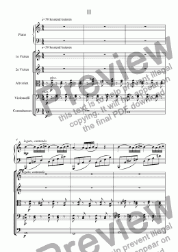 page one of Triofony piano and stringorchestra, part 2