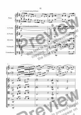 page one of Triofony, piano and stringorchestra, part 3