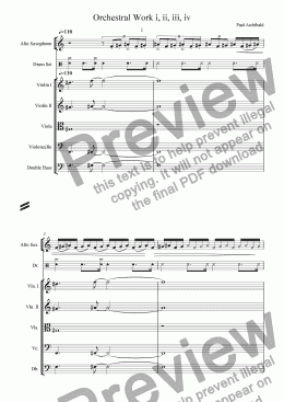 page one of Orchestral/Jazz Trio.