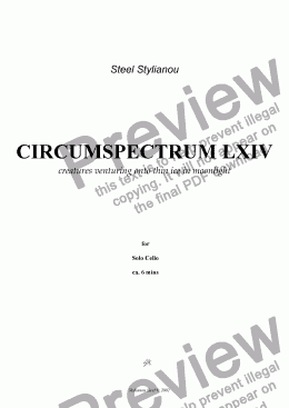 page one of circumspectrum LXIV