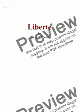 page one of Liberte