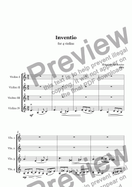 page one of Inventio