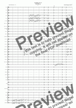 page one of Symphony No 52 1st movt