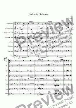 page one of Fanfare for Christmas