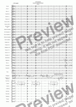 page one of Uilenspieghel (Owlglass) impression for concertband