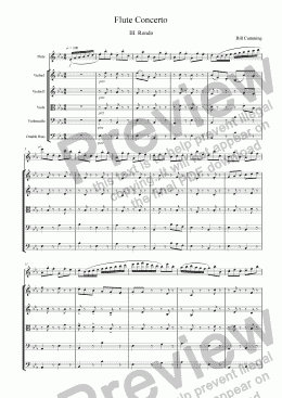 page one of Flute Concerto 3rd mvt - Rondo