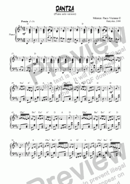 page one of 095-Dantza (piano solo version)