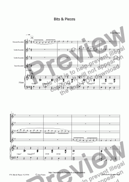 page one of Bits & Pieces [rec/flute 4tet]
