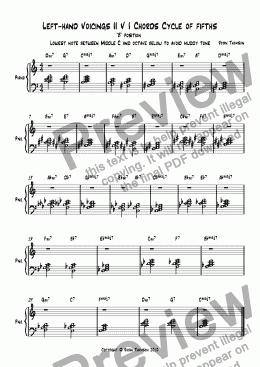 page one of Left-hand Voicings 2