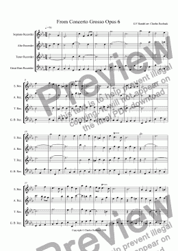 page one of From Concerto Grosso