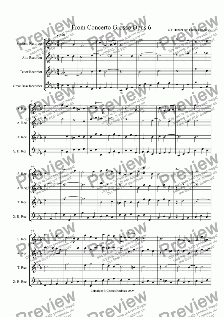 page one of From Concerto Grosso