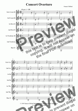 page one of Concert Overture (Original Version)