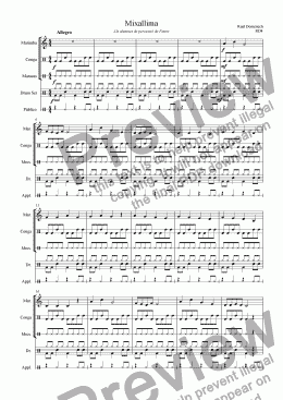 page one of Percussion Quartet (Mixallima)