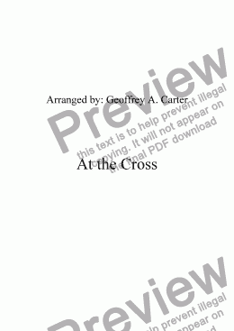 page one of At the Cross