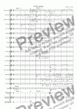 page one of St Chrysostum - Concert Arrangement