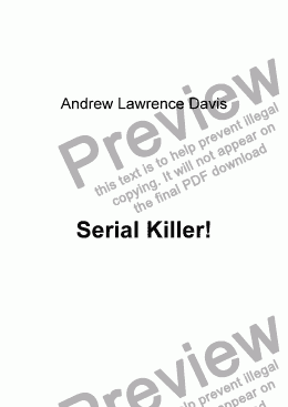page one of Serial Killer!