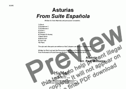 page one of Asturias from Suite Espanola