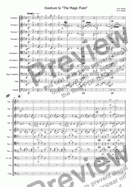 page one of Overture to "The Magic Flute"