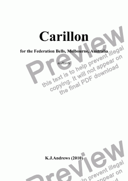 page one of Carillon