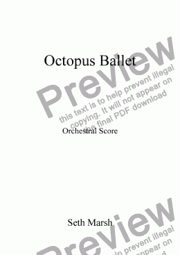 page one of Octopus Ballet